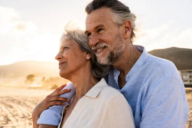 Happy and healthy senior couple in Naples, FL