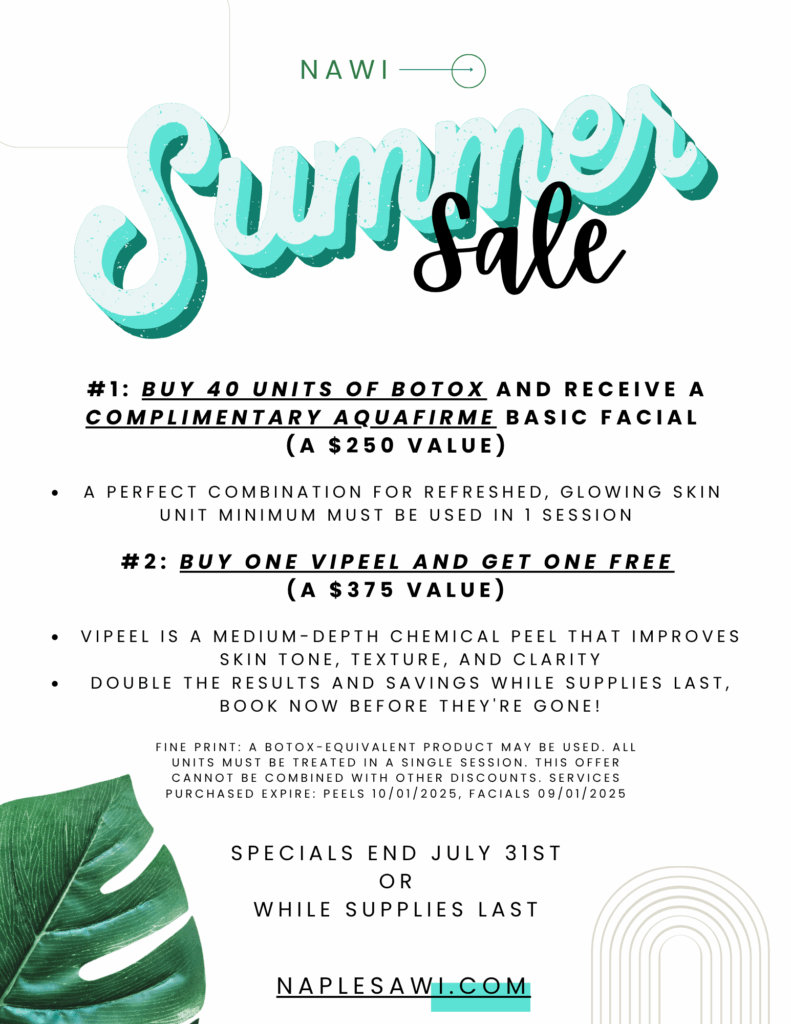 NAWI July 2025 Special Offer to Look and Feel Younger, Naples, FL